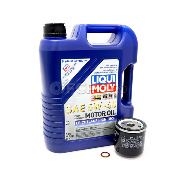 Saab Oil Change Kit 5W-40 - Liqui Moly 93186554KT2
