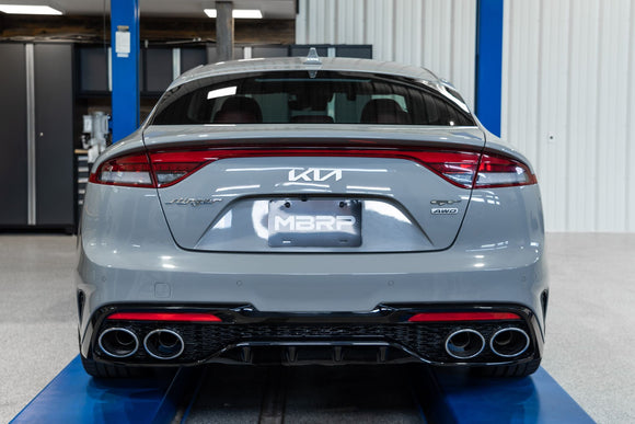 2022 KIA STINGER 2.5 INCH CAT-BACK EXHAUST QUAD REAR EXIT, ACTIVE PROFILE