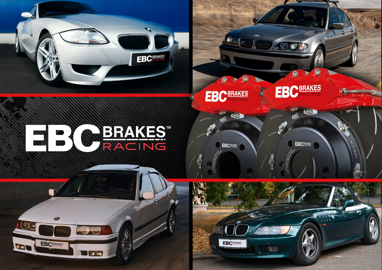 EBC Racing 92-05 BMW 3-Series E36/E46 Apollo-6 Calipers 355mm Rotors Front Big Brake Kit