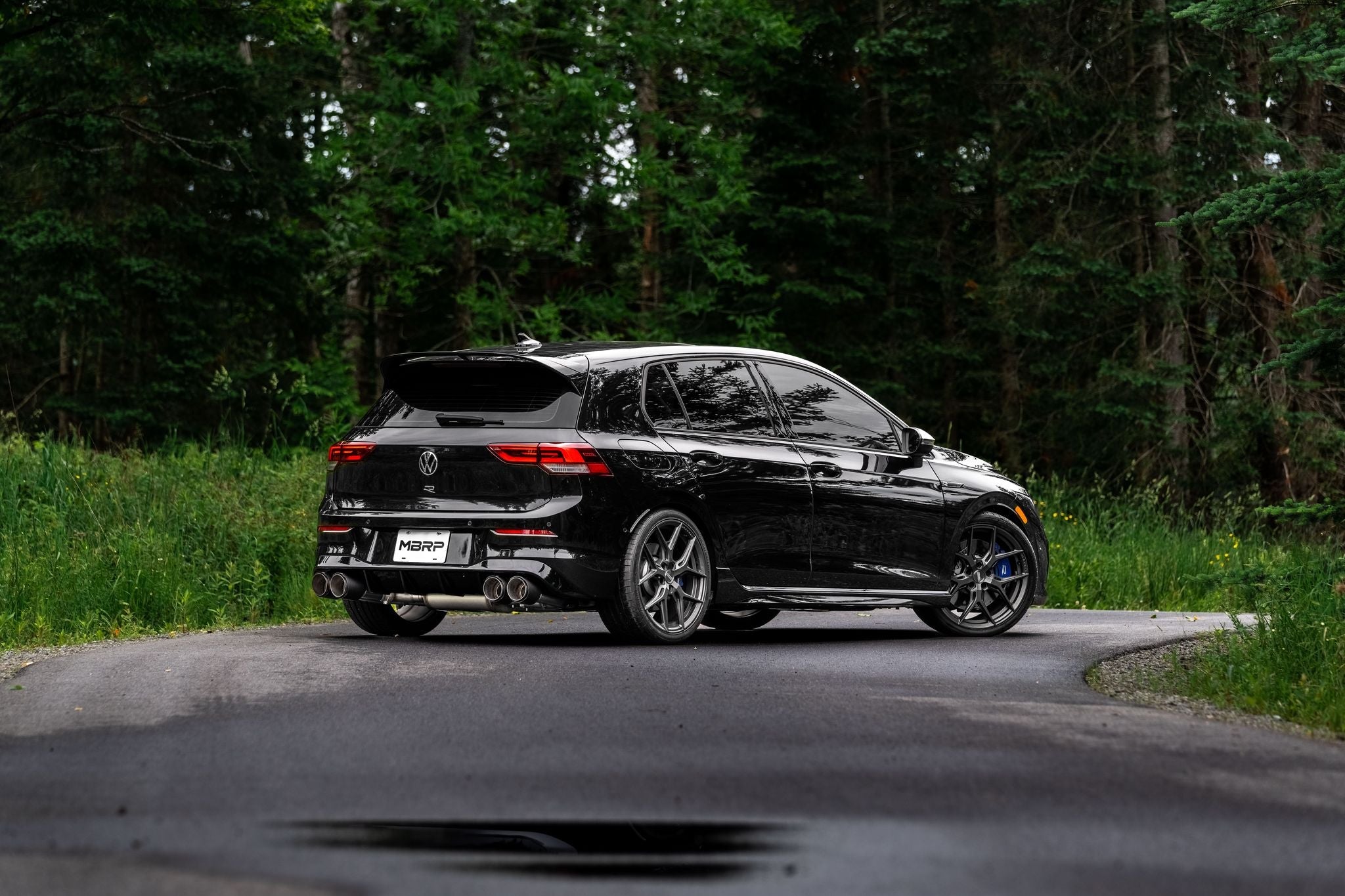 2022 VOLKSWAGEN GOLF R MK8 3-INCH/2.5-INCH CAT-BACK EXHAUST QUAD REAR EXIT, STREET PROFILE