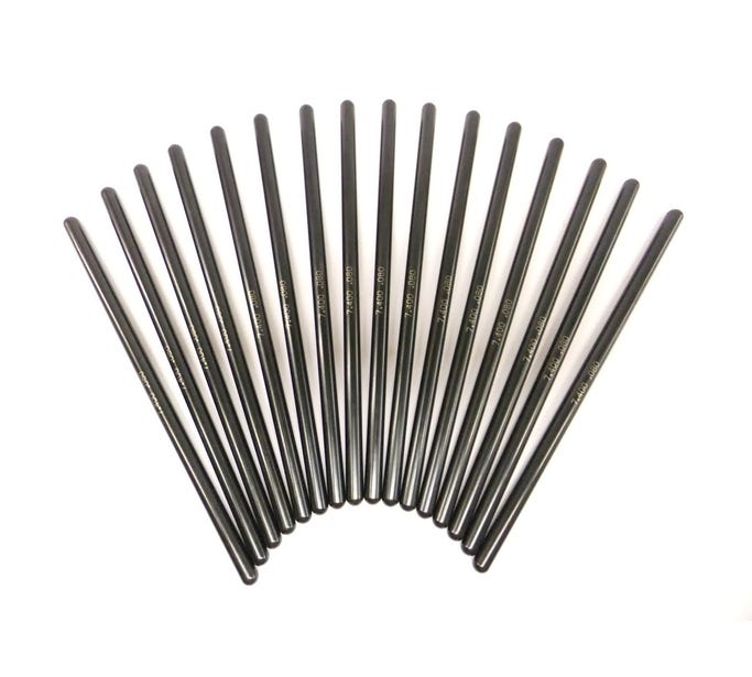 BTR CHROMOLY ONE PIECE PUSHRODS - 7.225" LONG - 5/16" DIAMETER - .080" WALL - SE