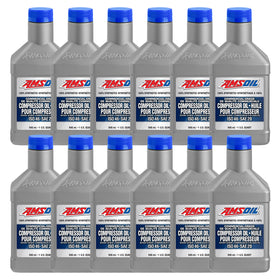 AMSOIL ISO 46 100% Synthetic Compressor Oil Case of 12