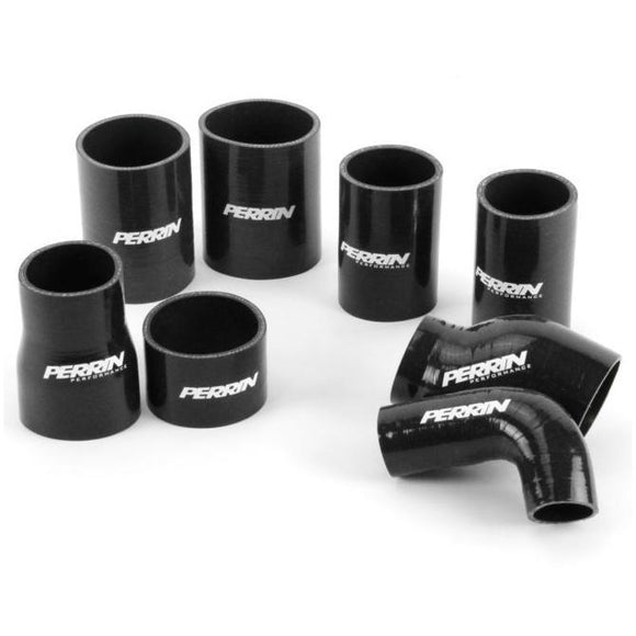 Perrin 08+ STi FMIC Black Boost Tubes w/ Black Silicone