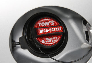 TOM'S Racing Fuel Cap Garnish (Red-High Octane)