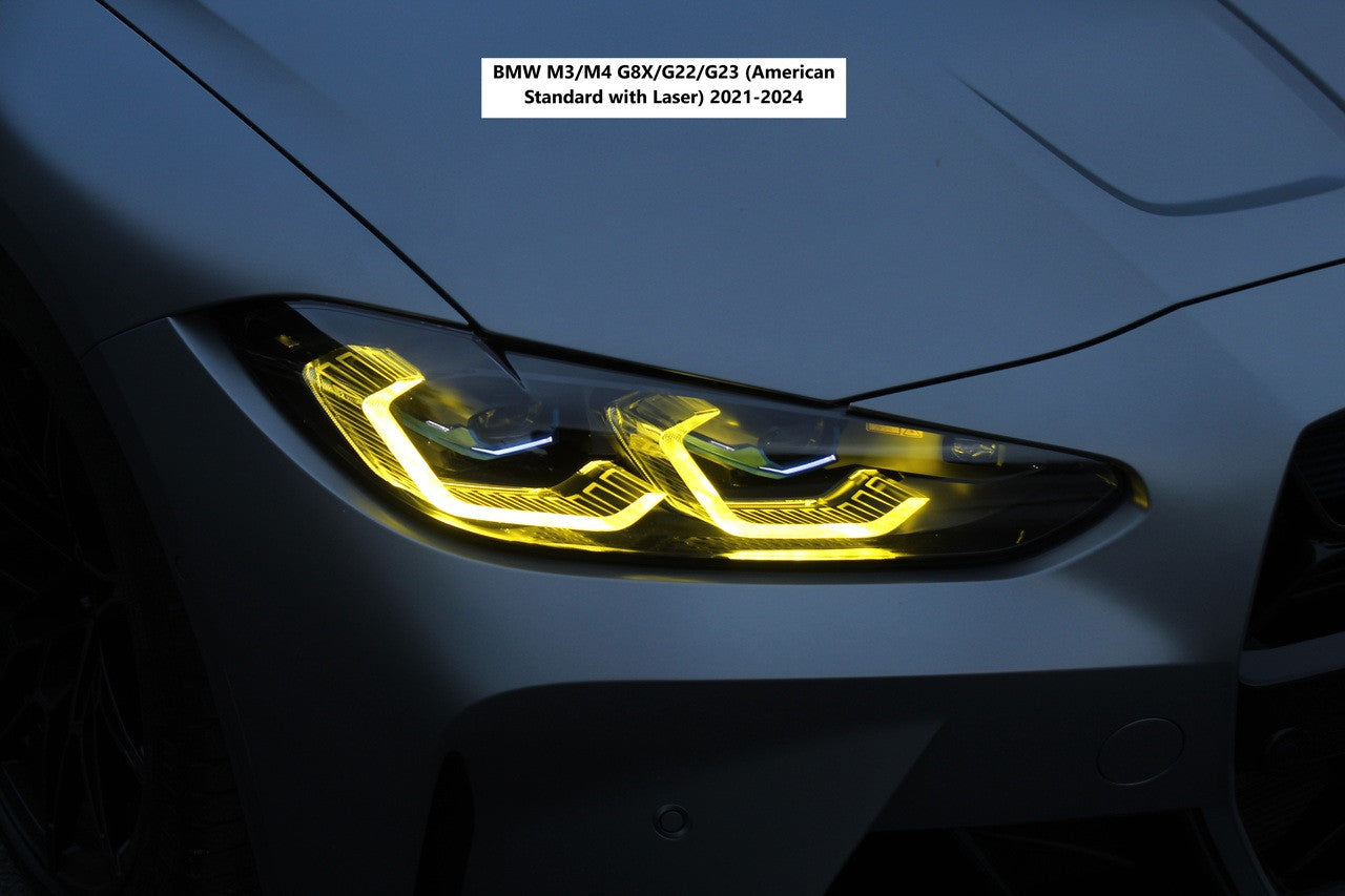 MAD Yellow DRL LED Module Set - Fast Swap, Plug & Play BMW M3/M4 G8X/G22/G23 (American Standard with Laser) 2021-2024