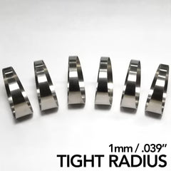 Ticon Industries 1.88in 7.5 Degree 1D/1.88in CLR Tight Radius 1mm Wall Titanium Pie Cuts - 6pk