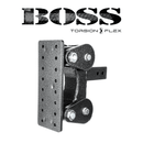 The BOSS TORSION-FLEX Pintle Plate 2" Shank 12.5" Drop 1.7K TW 16K Hitch & GH-0100 Stabilizer Kit-1
