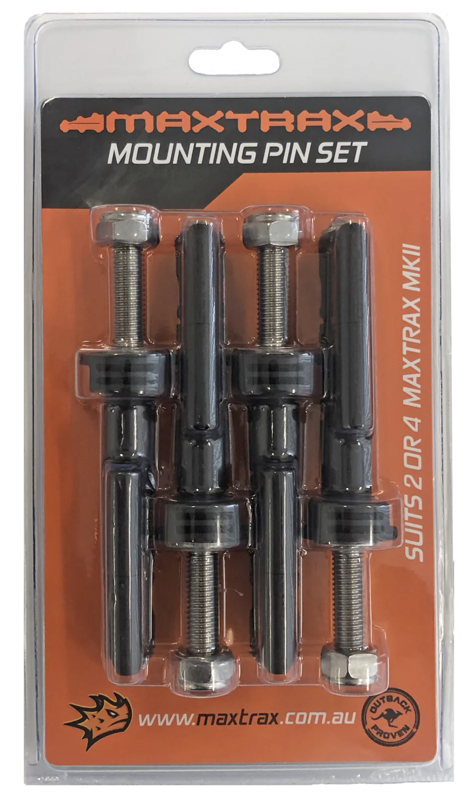 Maxtrax Mounting Pin Set - MKII Recovery Tracks - 17Mm