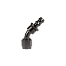 Fleece Performance Universal -8AN 45Deg to Hose Barb - Black-1