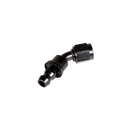 Fleece Performance Universal -8AN 45Deg to Hose Barb - Black-2