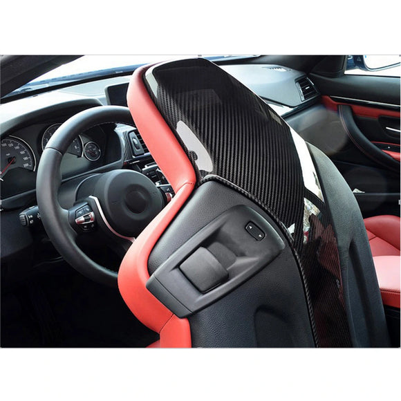 Carbon Fiber Seat Trim Covers for BMW F80 M3 F82 M4 2014-2019