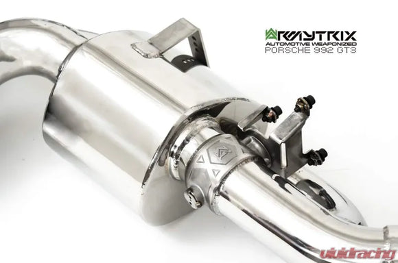 ARMYTRIX Valvetronic Exhaust System Porsche 992 GT3 | GT3RS 2022+ - Matte Black