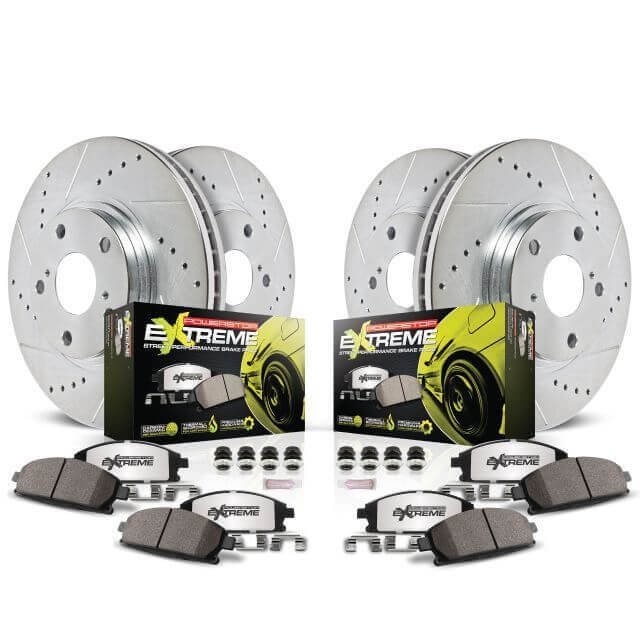 Power Stop 12-20 BMW 335i Front & Rear Z26 Street Warrior Brake Kit