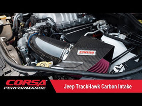 Black / Carbon Fiber Air Intake | 2020-2025 Dodge Durango SRT Hellcat 6.2L | 2018-21 Jeep Grand Cherokee TrackHawk 6.2L w/ MaxFlow 5 Oil Filter - 0