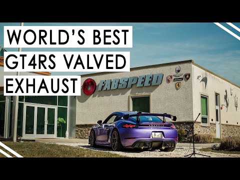 Fabspeed Porsche 718 GT4 RS Valvetronic X-Pipe Cat-Back Exhaust System (2022+)-11