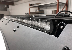 Cali Raised 40 Cut-Out Prinsu Roof Rack Slim Led Light Bar Bracket Kit - W/ 42 Inch Slim Led Light - 0