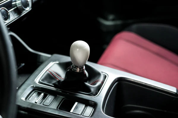 PRL Motorsports Adjustable Shift Knob & Collar Kit White Delrin - 0