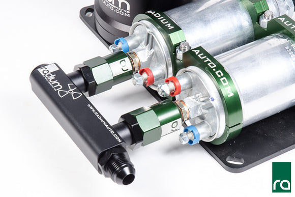 Radium Engineering Bosch Pumps 4 Port Manifold Reuses Check Valves - Universal