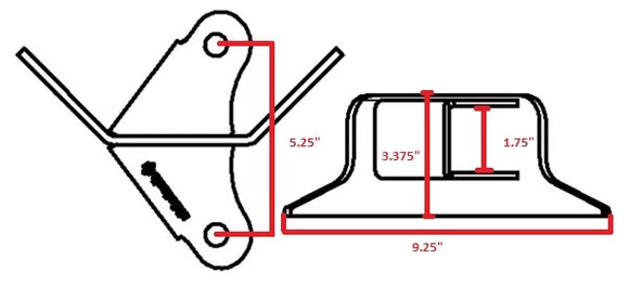 Ridetech Parallel 4 Link Frame Bracket Left