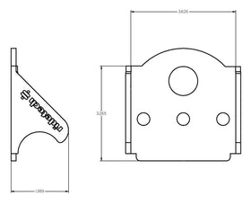Ridetech Upper Ridetech Bolt-On 4 Link Bridge Mount
