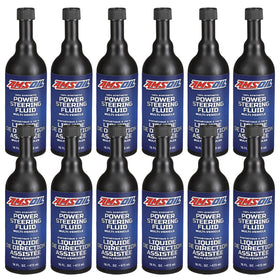 AMSOIL 100% Synthetic Multi-Vehicle Power Steering Fluid Case of 12