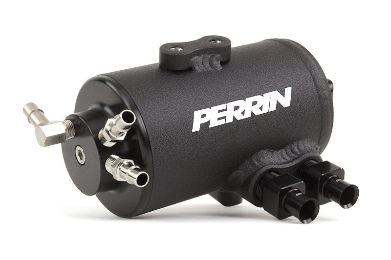 Perrin 15-18 Subaru WRX Wrinkle Black Air Oil Separator Kit