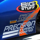PRECISION 20 X 4.5 SPONSORSHIP STICKERS WHITE-1