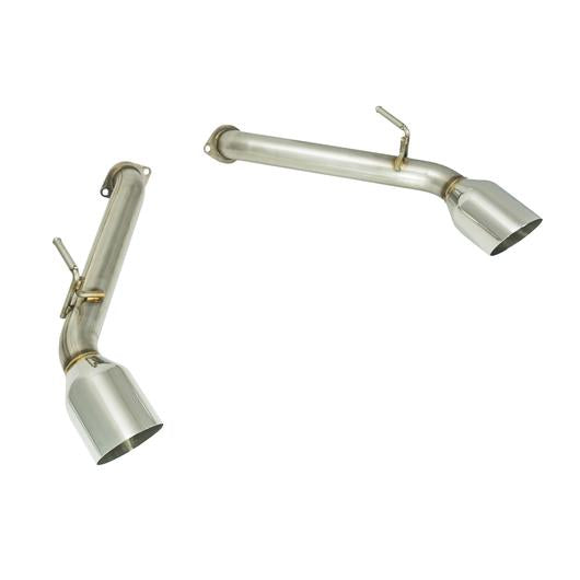 Remark 2017+ Infiniti Q60 Axle Back Exhaust w/Stainless Steel Single Wall Tip