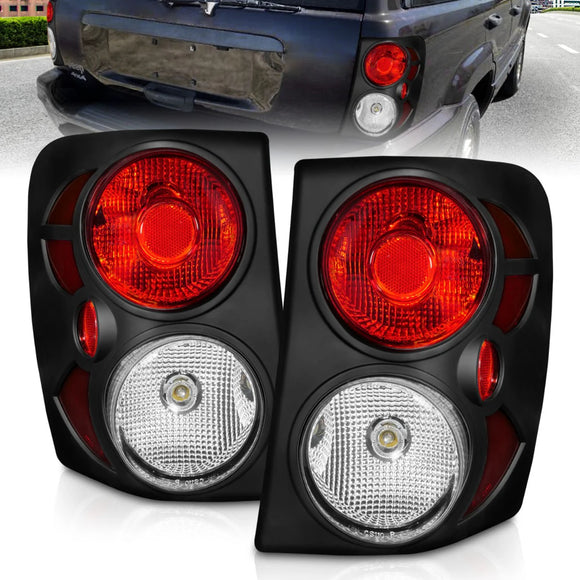 ANZO 1999-2003 Jeep Grand Cherokee Taillights Black