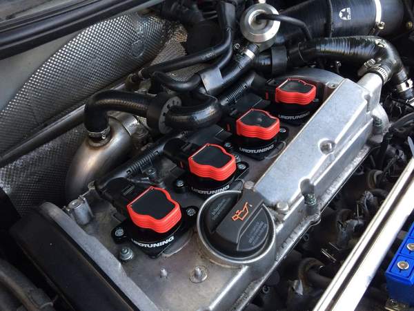 Coilpack Adapter Kit With Red R8 Coilpacks | 1.8T