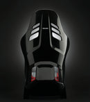 Recaro Podium CFK (CF/Kevlar) FIA/ABE Large/Left Hand Seat - Alcantara Blk/Leather Red-3