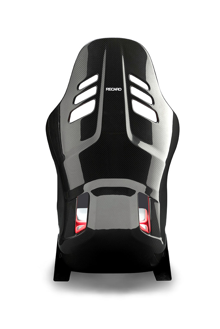 Recaro Podium CFK (CF/Kevlar) FIA/ABE Medium/Left Hand Seat - Alcantara Red/Leather Blk - 0