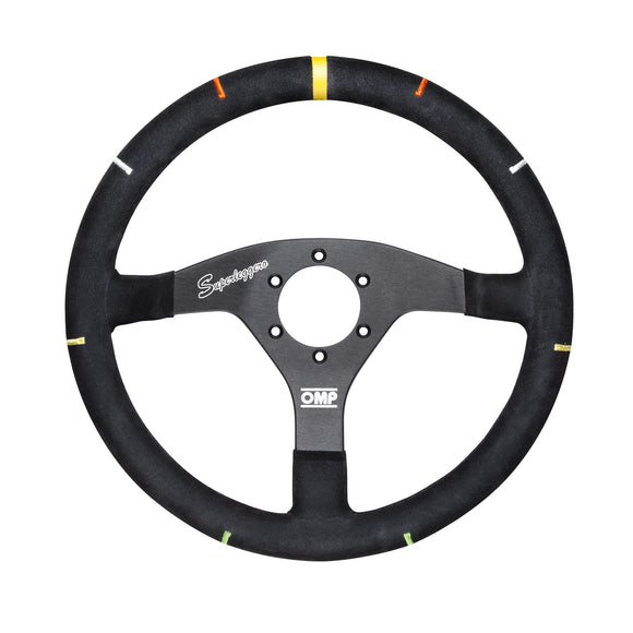 OMP Recce Series Steering Wheel 350 mm - Black/White