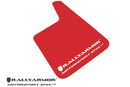 Rally Armor Universal Fit (No Hardware) Motorsport Spec Red UR Mud Flap w/ White Logo-1