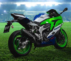 Remus 2024+ Ninja ZX-4RR 40th Anni. Edition - REMUS NXT w/Removable Sound Insert - SS BLK/GRN - 0