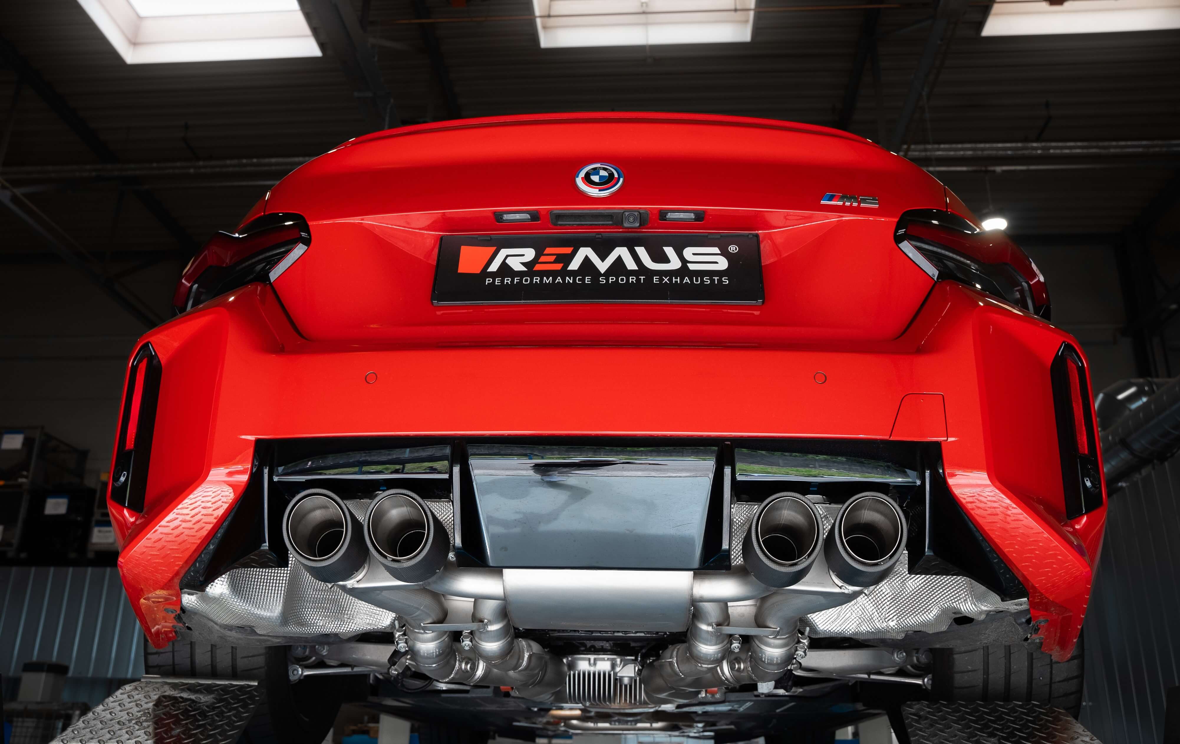 Remus 2023+ BMW M2 G2M G87 Racing Axle Back Sport Exhaust Sys (Connection Tube & Tail Pipe Set Req) - 0