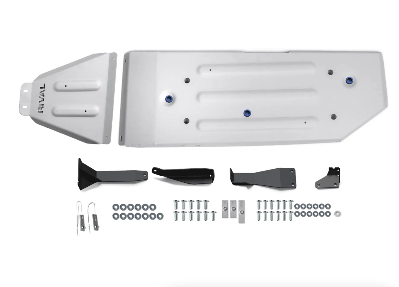 RIVAL Aluminum Gas Tank Skid Plate 2016-2023 Toyota Tacoma 3rd Gen Including TRD Offroad 5-Foot Bed Only