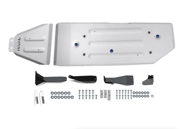 RIVAL Aluminum Gas Tank Skid Plate 2016-2023 Toyota Tacoma 3rd Gen Including TRD Offroad 5-Foot Bed Only