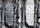 RIVAL Aluminum Gas Tank Skid Plate 2016-2023 Toyota Tacoma 3rd Gen Including TRD Offroad 5-Foot Bed Only-2