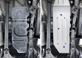 RIVAL Aluminum Gas Tank Skid Plate 2016-2023 Toyota Tacoma 3rd Gen Including TRD Offroad 5-Foot Bed Only - 0