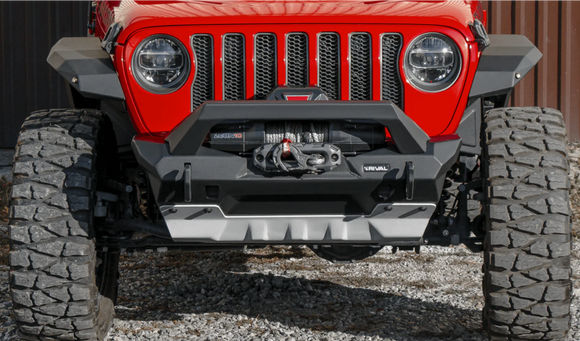 RIVAL Jeep Wrangler Front Aluminum Bumper Jeep Wrangler JL Jeep Wrangler JK Jeep Gladiator except Mojave