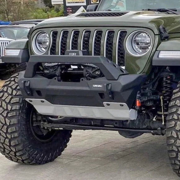 RIVAL Jeep Wrangler Front Aluminum Bumper Jeep Wrangler JL Jeep Wrangler JK Jeep Gladiator except Mojave