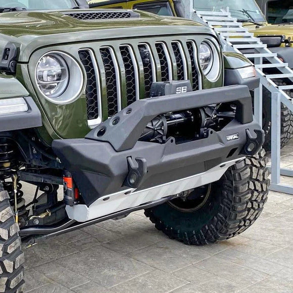 RIVAL Jeep Wrangler Front Aluminum Bumper Jeep Wrangler JL Jeep Wrangler JK Jeep Gladiator except Mojave