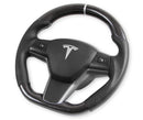 Rekudo Carbon Fiber Steering Wheel For Tesla Model 3 - With Leather Grips-2
