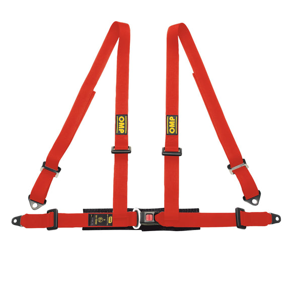 OMP 4 POINTS ECE HARNESS - ROAD 4 ECE 2208 RED