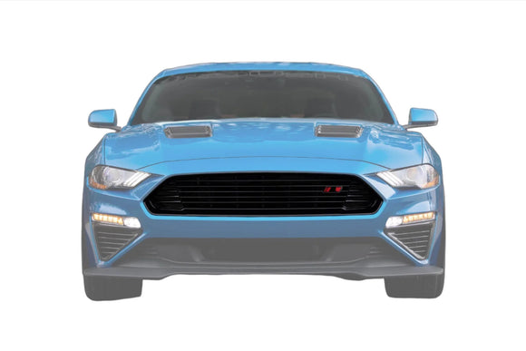 Roush 2018+ Ford Mustang Black Upper Grille Kit