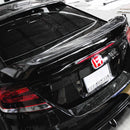 SI-style carbon fiber rear spoiler for 2014-2015 Honda Civic Coupe-6