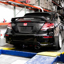 SI-style carbon fiber rear spoiler for 2014-2015 Honda Civic Coupe-7