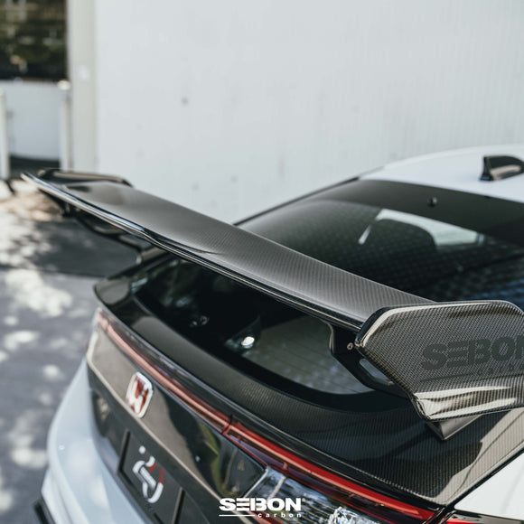 MB-style carbon fiber rear spoiler for 2023-2025 Honda Civic Type R