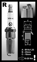 KATECH BRISK SILVER SPARK PLUGS GEN V LT - 1 STEP COLDER-2